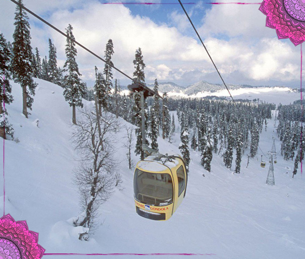 india cable car snow